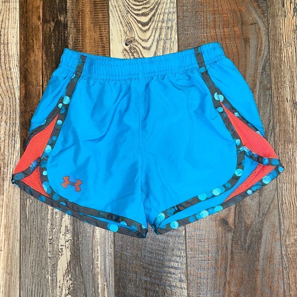 ✨Under Armour Turquoise & Orange Athletic shorts